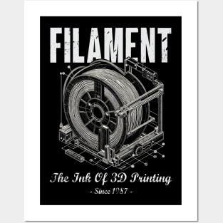 Filament : The Ink Of 3D Printing Posters and Art